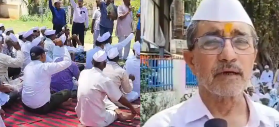 8वें वेतन आयोग से बाहर रखे जाने पर पेंशनभोगी आक्रोशित; काली पट्टियाँ बाँधकर 'काला दिवस' मनाया।